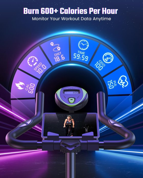 Cyclace Indoor Cycling Bike (300lbs Capacity) (image 4)