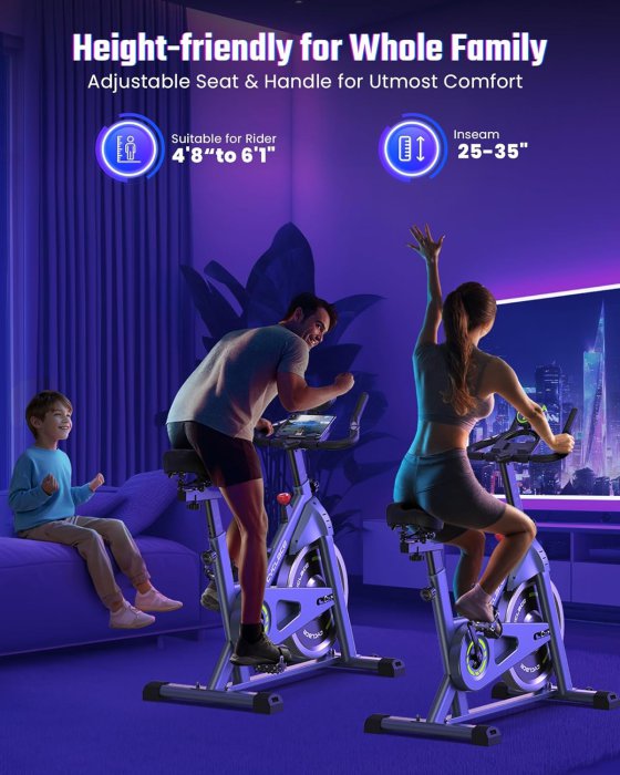 Cyclace Indoor Cycling Bike (300lbs Weight Capacity) (image 5)